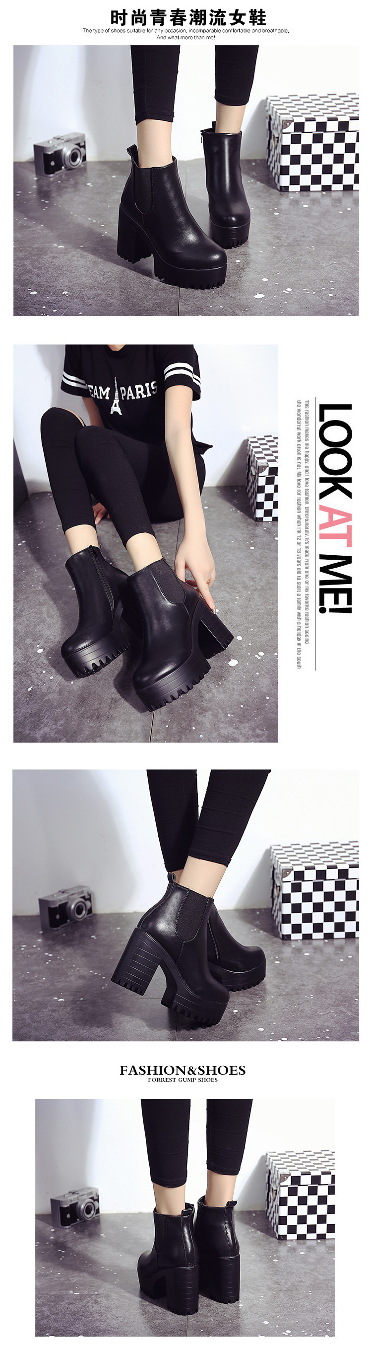 Bottes femme en PU artificiel - Ref 3355045 Image 6