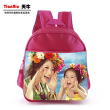 热转印空白幼儿园帆布书包DIY个性耗材儿童印照片背包双肩