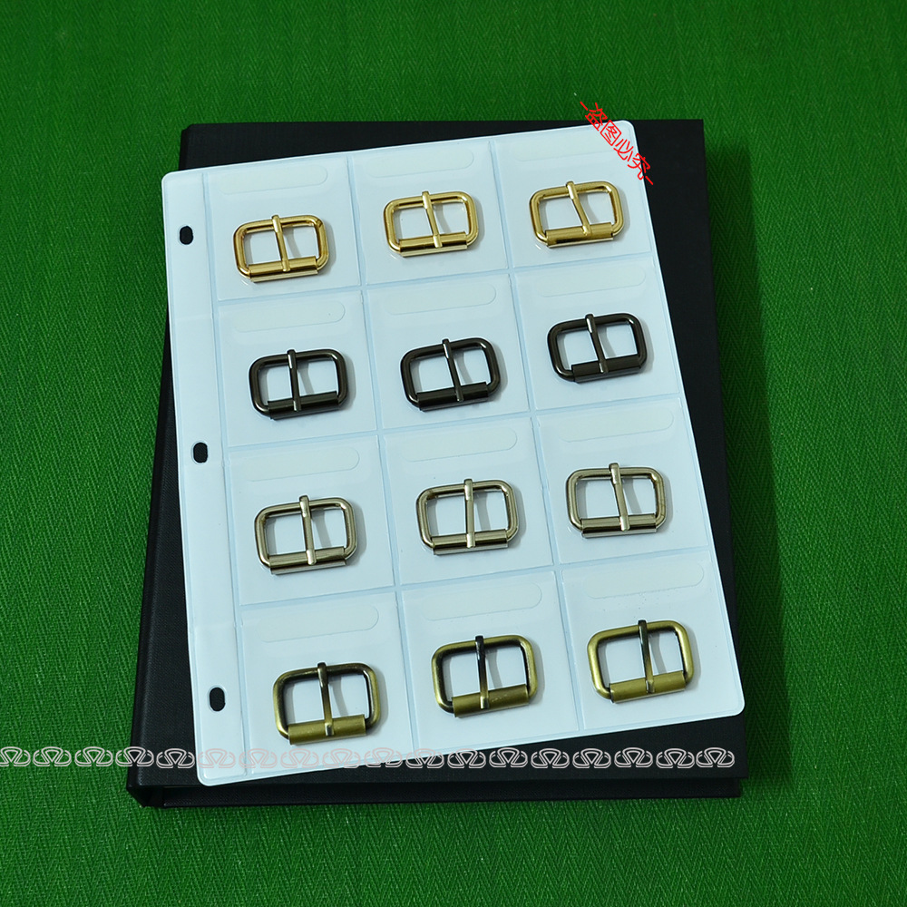 12宫格皮带扣袋 五金PVC袋 钮扣样品袋透明多格辅料袋