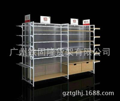 直销名创优品无印良品港货商品零食化妆品钢木精品中岛架|ru