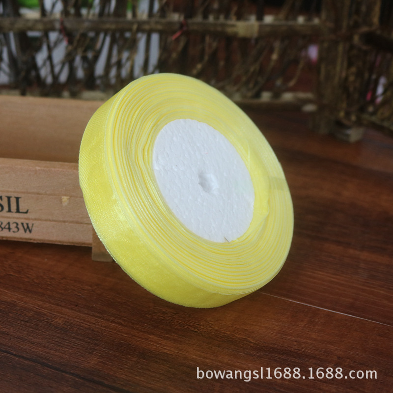 2,5 cm cinta de nieve al por mayor regalo flor hornear decoración cinta hecha a mano DIY cinta decoración de la boda multicolor