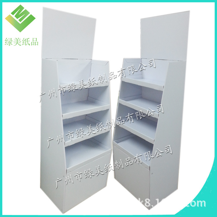 纸货架 瓦楞坑纸展示架 落地式纸陈列架 层式纸展示架