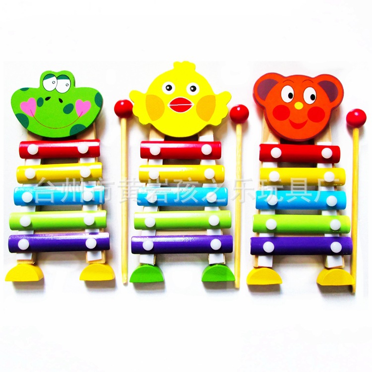 Three dimensional cartoon wooden metallophone