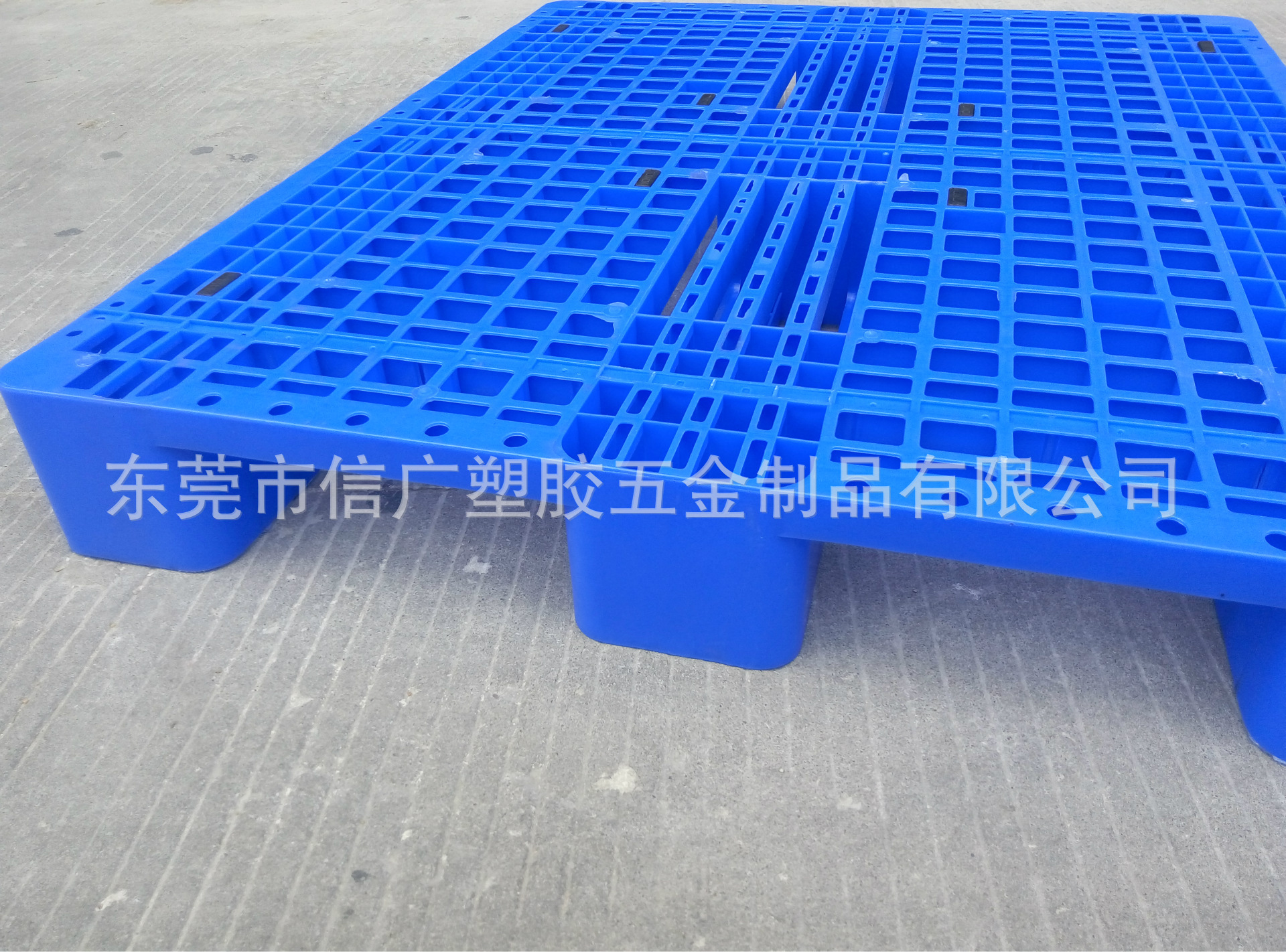 供应塑料托盘 东莞蓝色卡板 耐腐蚀重型川字栈板子1208标准地台板
