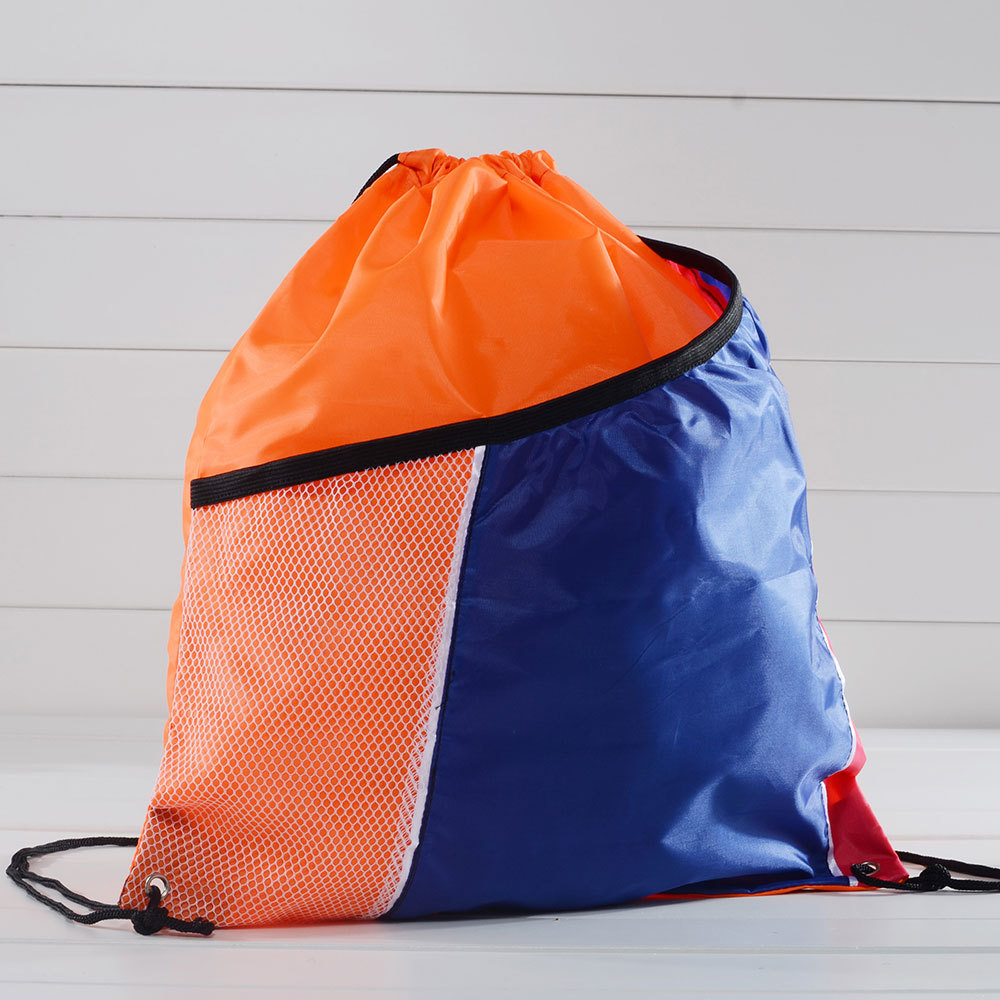 定做尼龙布简易双肩包210D涤纶束口袋牛津布运动抽绳袋比赛参赛包