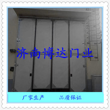 济南博达厂家直销重型推拉工业滑升门4S店水晶透视门铝合金卷帘门