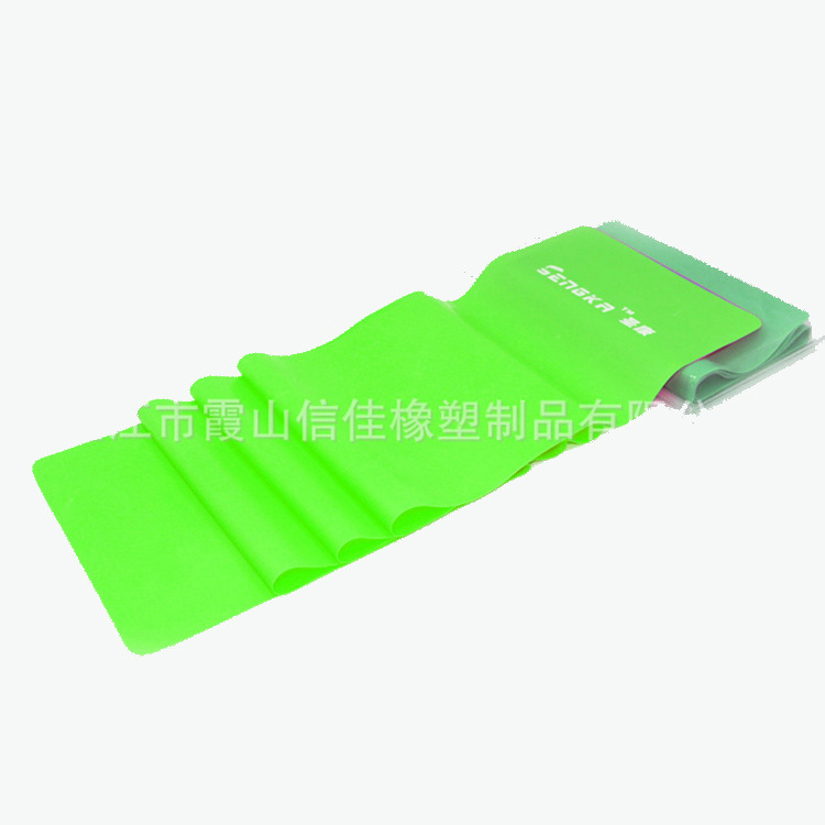 厂家定 制高弹力瑜珈带 瑜伽拉力带 实用乳胶拉力带乳胶带