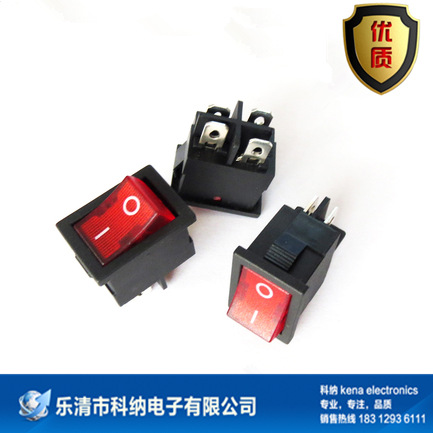 厂家直销 船型开关KCD1 15X21 四脚 翘板开关 开孔尺寸19X12