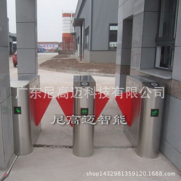 佛山双向通道闸厂家 工业区行人道门禁翼闸 防潜回翼闸管理系统