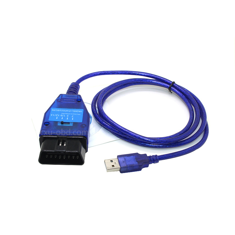 VAG KKL Fiat ECU SCAN OBD2 Diagnostic Cable FTDI FT232RL