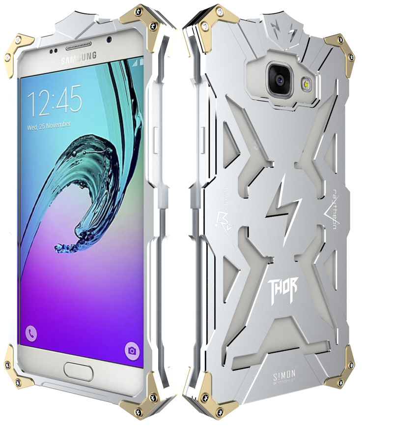 SIMON THOR Aviation Aluminum Alloy Shockproof Armor Metal Case Cover for Samsung Galaxy A5 (2016) A5100