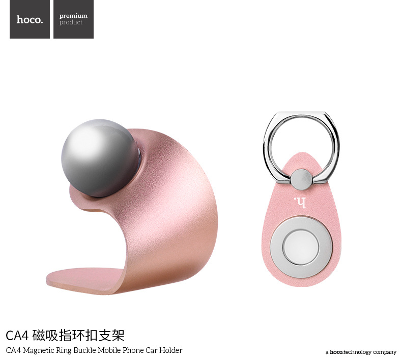 CA4- magnetic ring buckle bracket - Rose Gold