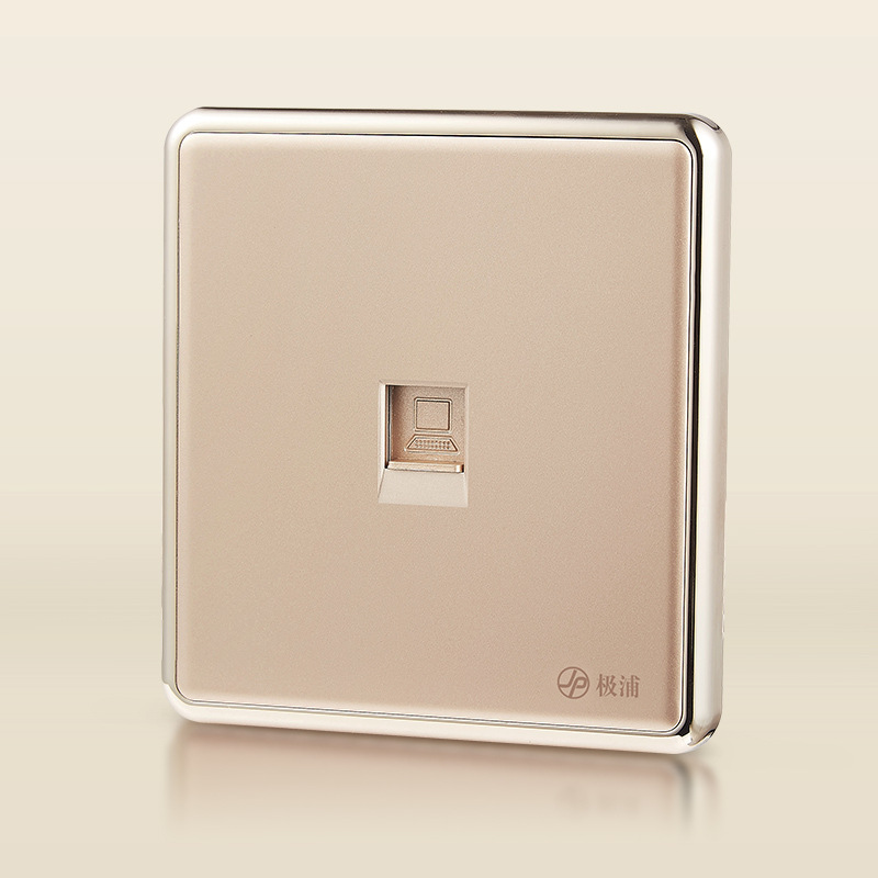 86型金典系列六类电脑插座面板家装家用套装千兆网络面板信息酒店