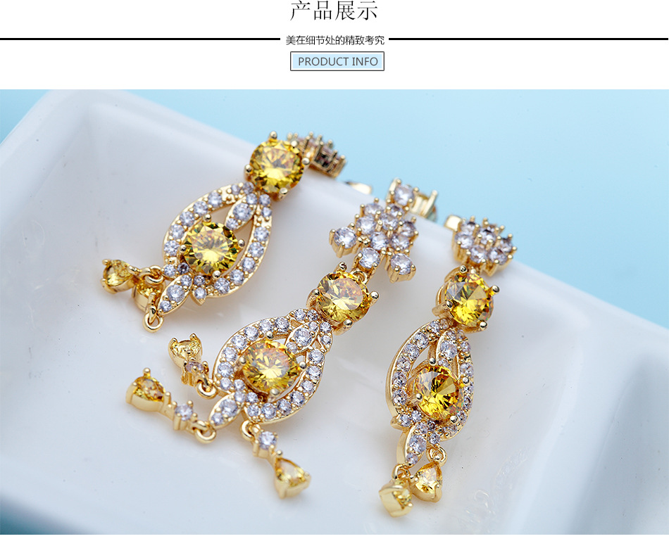 Earrings Zircon Exaggerated Big Earrings display picture 2