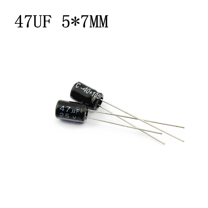 优质电解电容 25V 47UF 5*7MM 全新原装