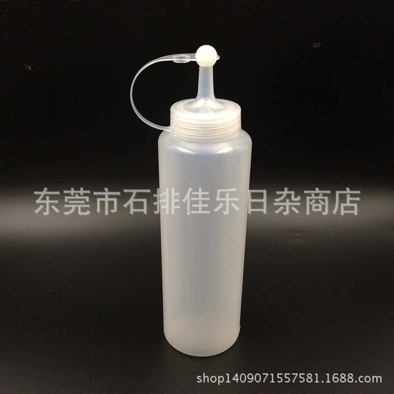 Сожмите бутылку соуса Бутылка для салата Крем-соус Сожмите бутылку Бутылка с иглой с крышкой со шкалой Различные спецификации
