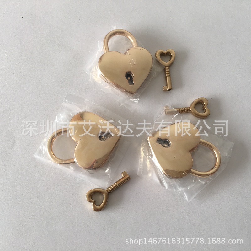 gold heart shape lock (7)