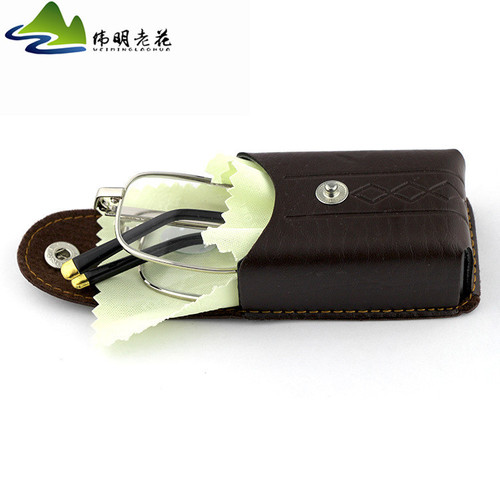 High-quality aspheric glass crystal folding reading glasses, copper-head folding mirrors, anti-scratch, high-definition reading glasses for the elderly wholesale