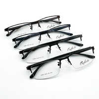 半框眼镜框_可弯曲tr90钛合金眼镜架配近视眼