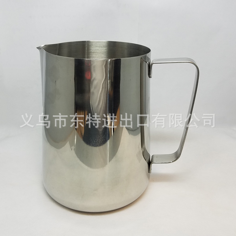 Factory direct sales of thickened stainless steel Japanese latte art cups, latte art jars, milk foam cups, milk whisking cups, and fancy coffee utensils detail image 11