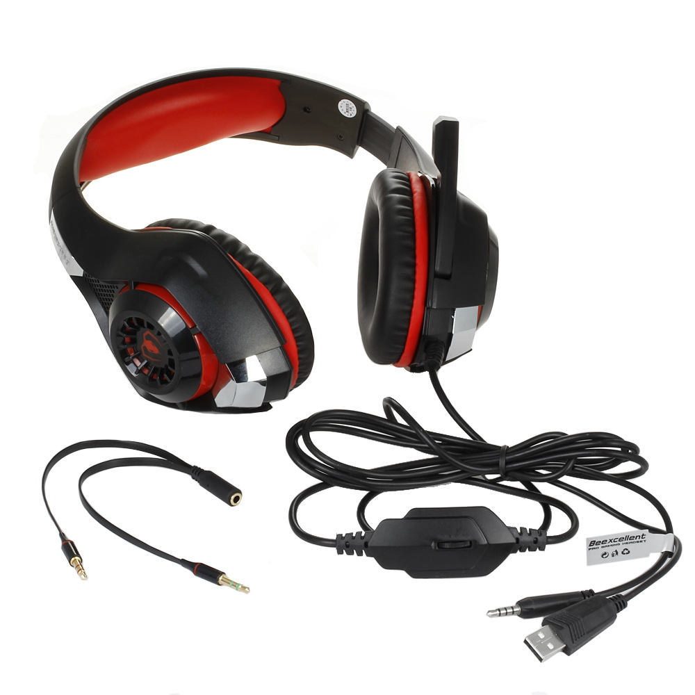 Gaming Headset For PS4 PSP PC Headphone Tablet Laptop Microphone 3.5mm