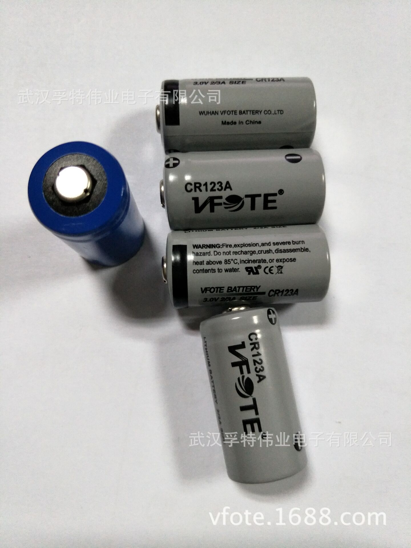 3.0V高性能VFOTE瑞孚特一次性锂锰柱式电池CR123A/CR17335