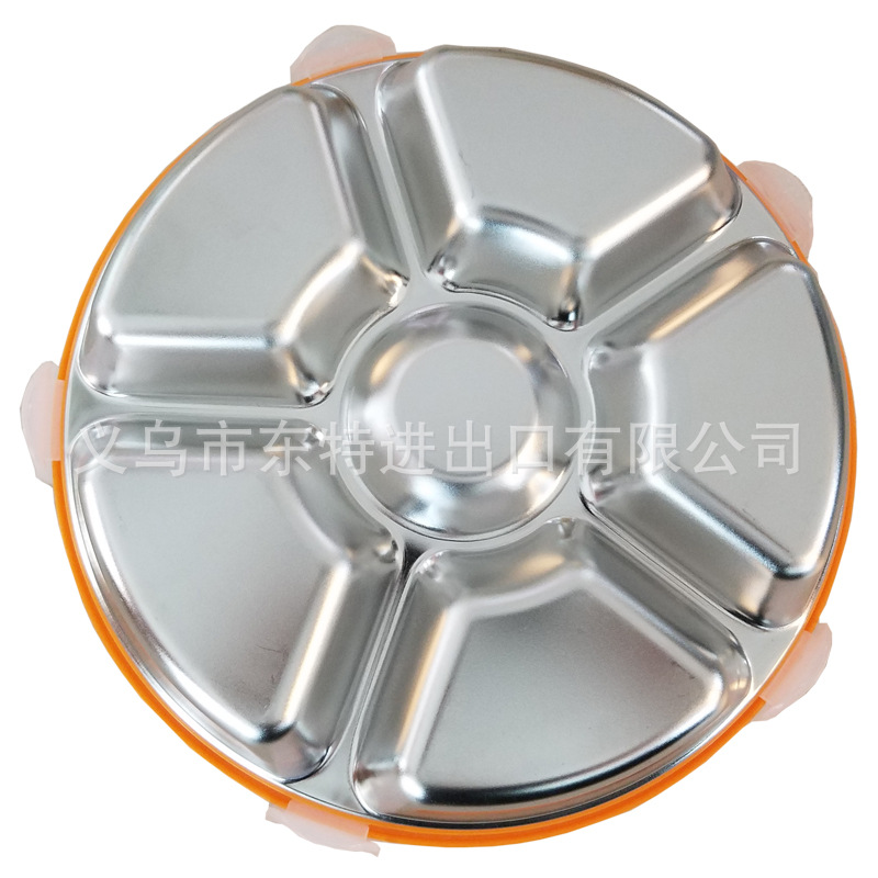 Stainless steel transparent lid children's fast food plate, anti-odor cross-contamination, multi-purpose sealed fast food box, kindergarten tableware detail image 4