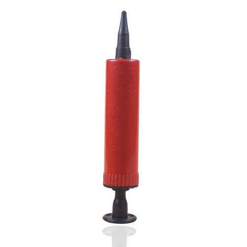 Manufacturer-supplied hand-operated pin-type mini air pump: Portable, long-shaped water balloon & small balloon inflater—Distributors wanted!