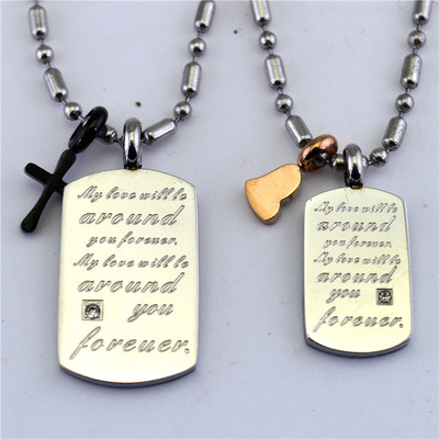 wholesale Foreign trade Jewelry new pattern fashion Korean Edition jewelry exquisite Titanium man Ladies lovers Necklace STN430