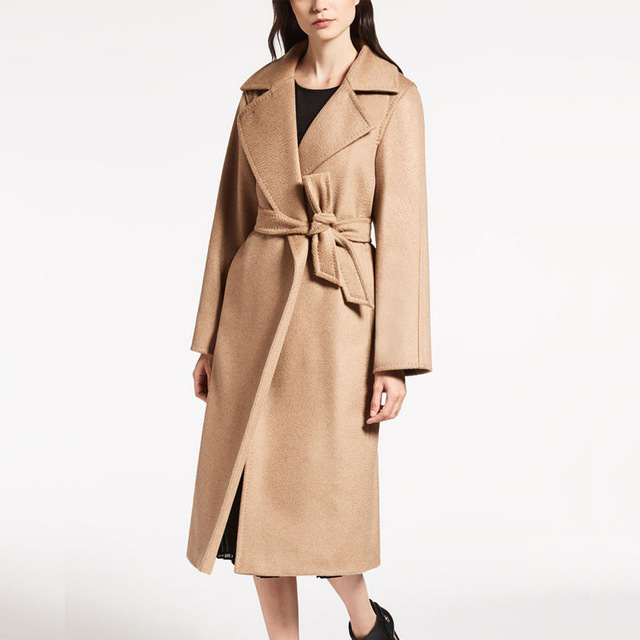 New fashion lengthened cashmere overcoat and woolen jacket