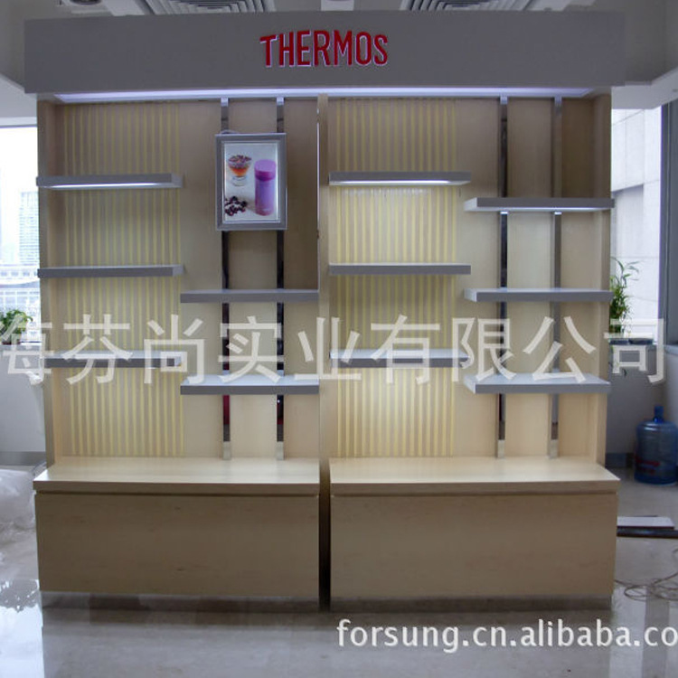 厂家批发木制烤漆化妆品展示柜 日用品陈列柜 木制产品展示柜