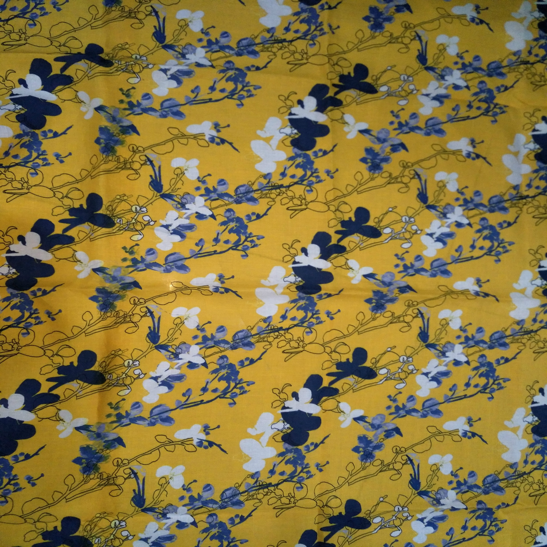 印花厂家 苎麻创意印花 活性数码直喷KH3216-0