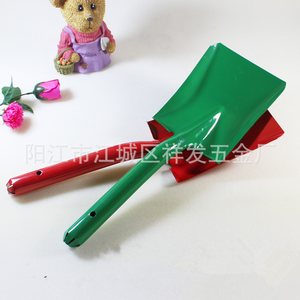 园林平头铲子 农具铁锹铁铲农用种花锄头家庭园艺工具 铁锹铁铲