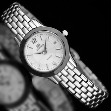 女款商务手表简约 瑞士品牌新款精致防水石英表 钢带镶钻女士手表