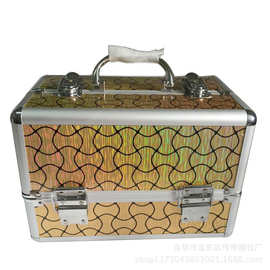 双层化妆包大号便携家用铝合金化妆箱专业化妆师跟妆专用化妆箱