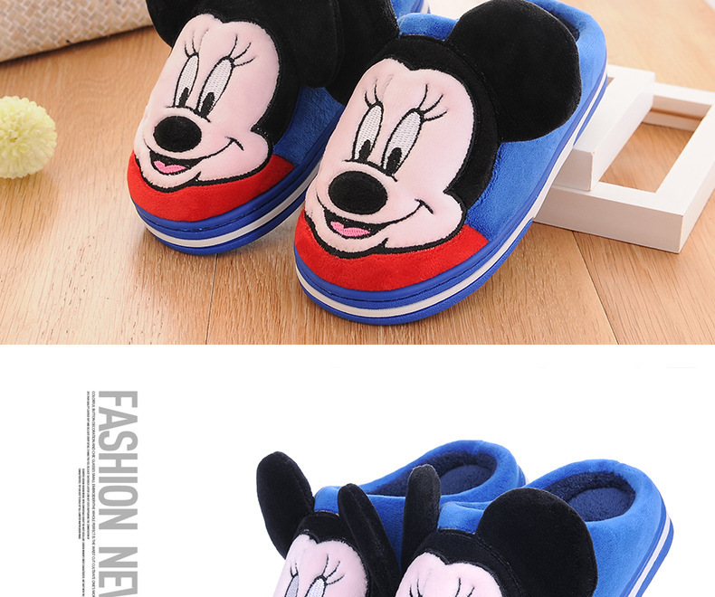 Pantoufles enfants en suède pour hiver - semelle plastique - Ref 1008207 Image 23