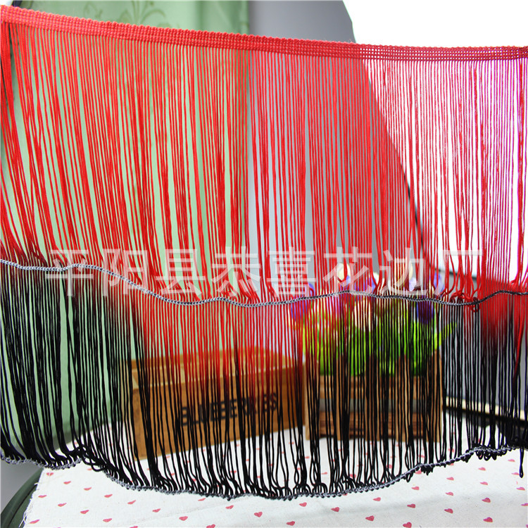 人造丝段染流苏