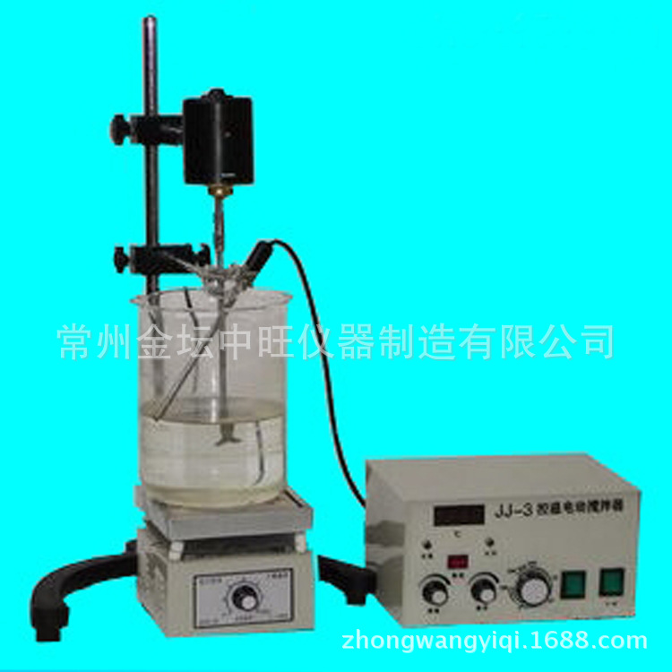 JJ-3恒温电动搅拌器 台式加温多功能分散机 厂家直销实验室