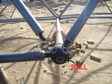 專業加工鋼結構網架材料，螺栓球桿件批量定做
