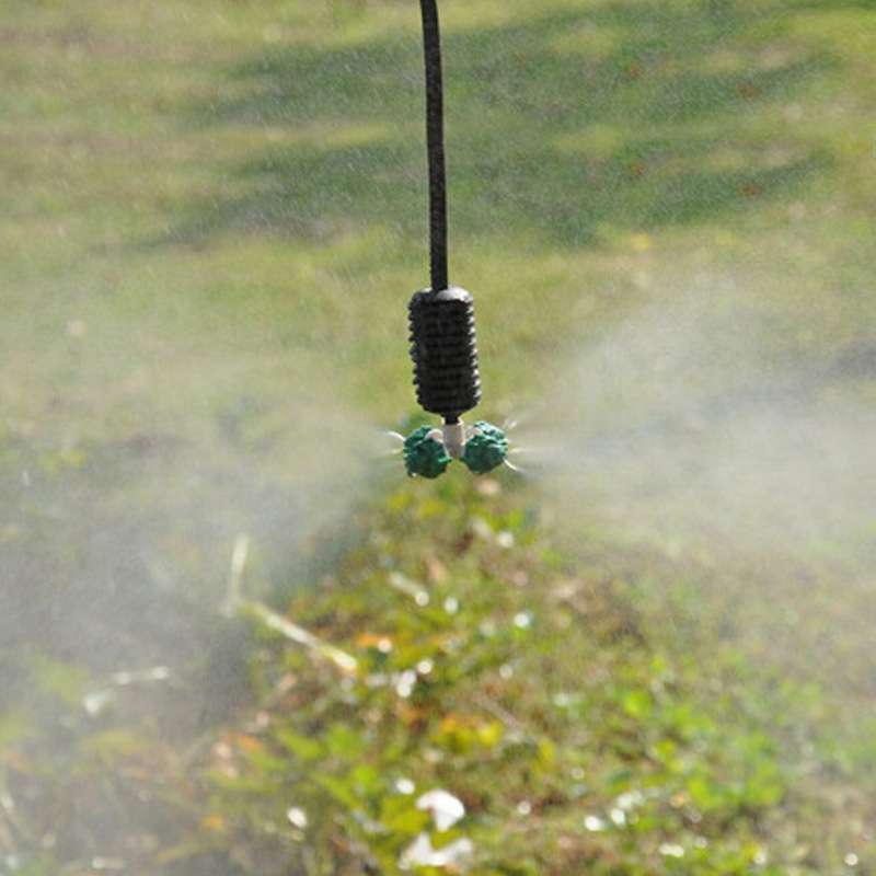 新款推荐绿嘴雾化喷头可拆洗十字高压降温单喷嘴降温神器