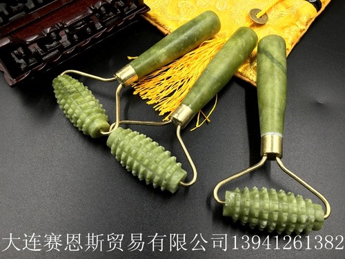 Natural jade beauty device massage stick roller jade massage device beauty jade massage stick
