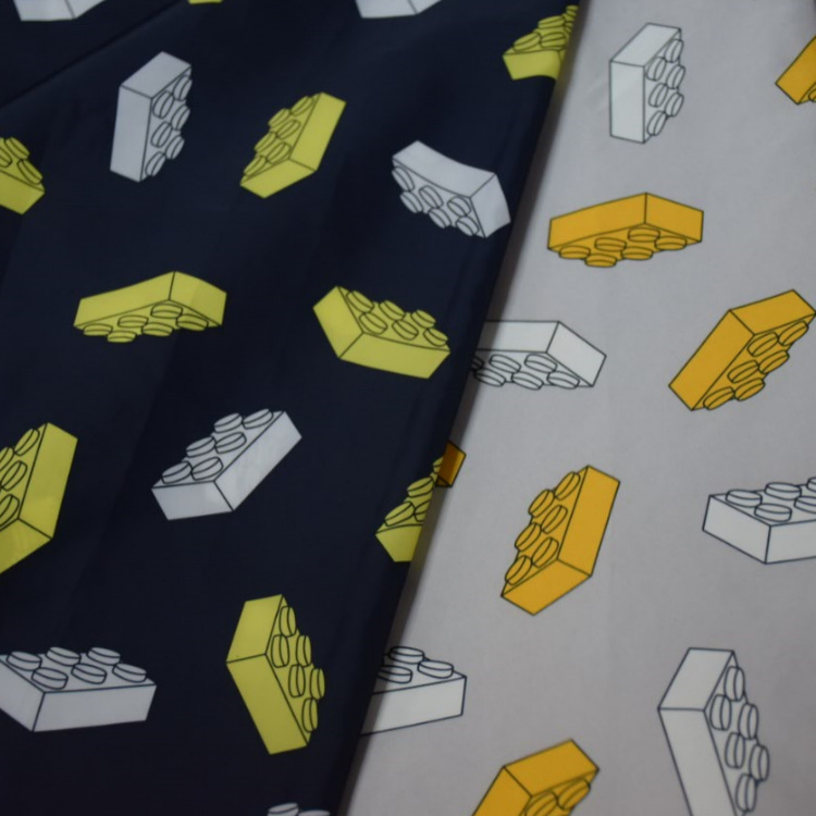 高档290T涤塔夫 PU印花防水 服装羽绒服箱包面料里料