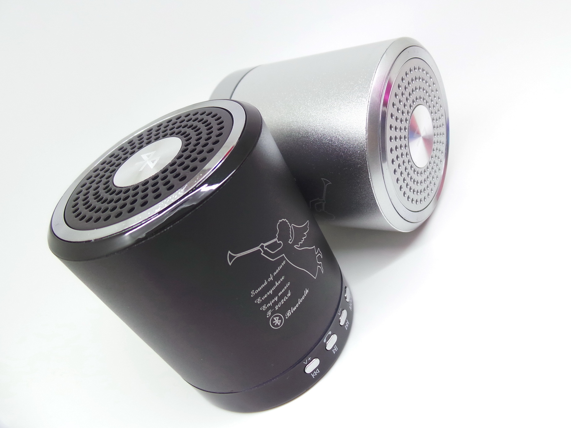 Angel Speaker T2020A Portable Wireless Bluetooth Mini Bass Stereo Speaker Metal Alloy Support TF