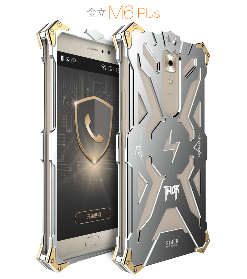 SIMON THOR Aviation Aluminum Alloy Shockproof Armor Metal Case Cover for Gionee M6 Plus & Gionee M6