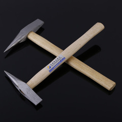 Fuyue brand wooden handle electric welding hammer, multi-purpose slag hammer with pointed and flat heads, 300g/500g leveling hammer 