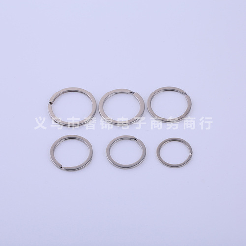 Factory direct supply full size flat ring stainless steel key ring flat ring key ring stainless steel