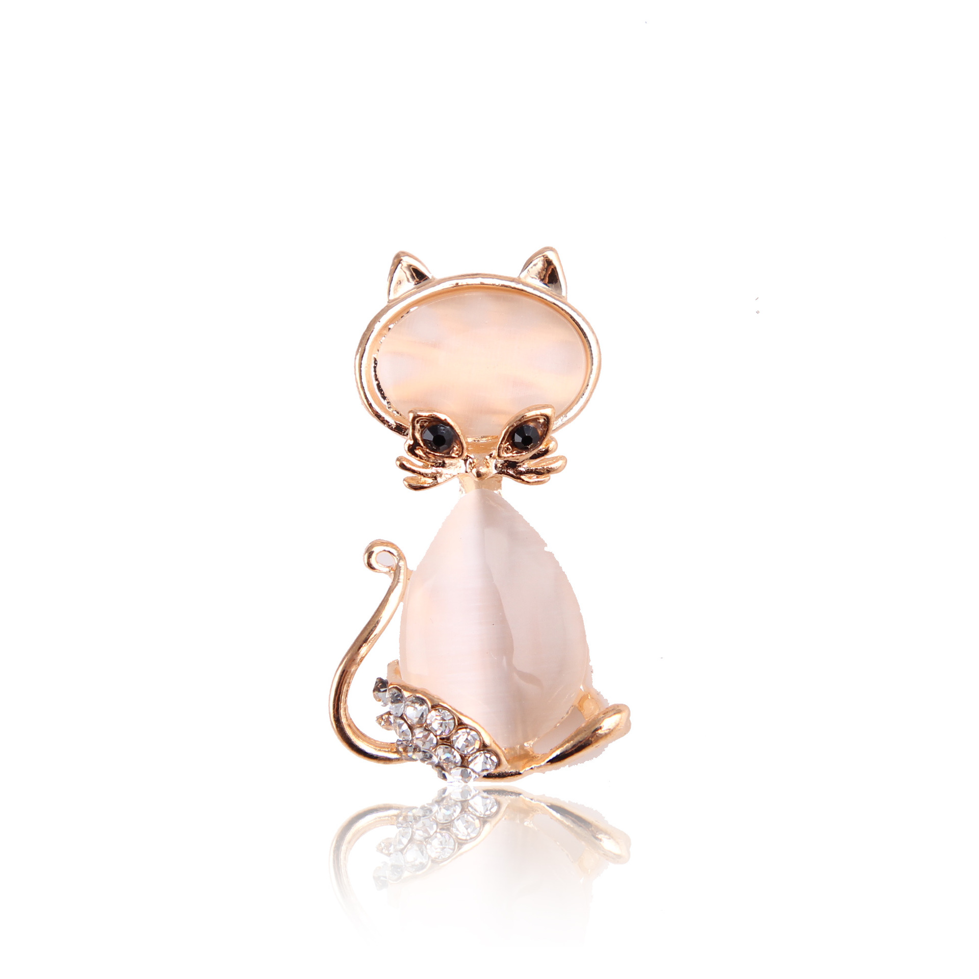 Papillon alla moda giapponese e coreano con occhio di gatto, da uomo, gattino, con strass, fibbia per colletto, accessori per uomo e donna_voghion.com