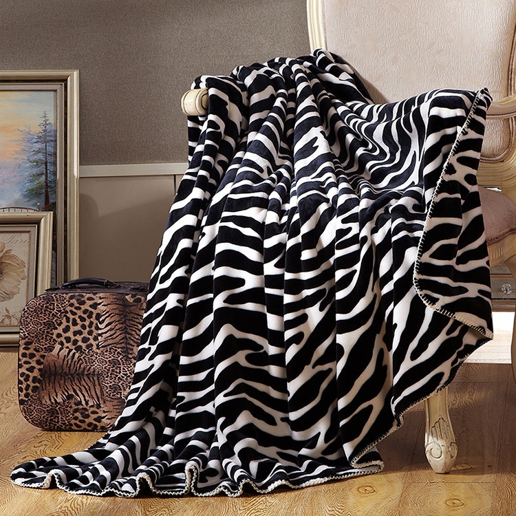 Blanket double-deck thickening winter Warm blanket Sofa blanket Lay down law Coral Clouds blanket Mink cashmere