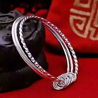 （） Глянцевый серебряный браслет с хвостиком, аксессуар, корейский стиль, оптовый