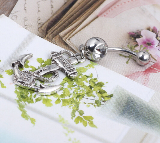 Pointed titanium steel lip stud product view